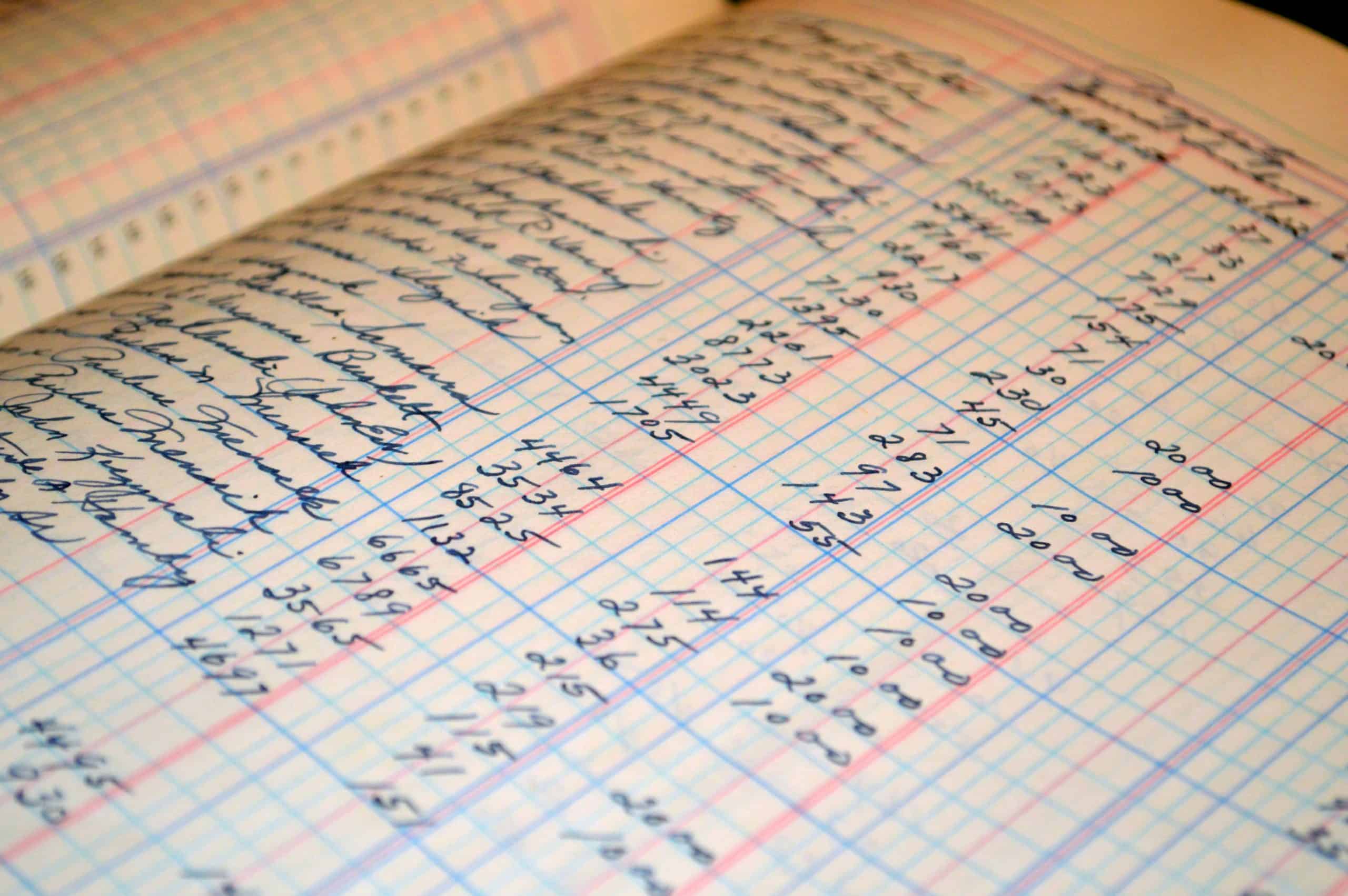 Photo by Pixabay on Pexels. A ledger record book, similar to the book of remembrance mentioned in the Bible.